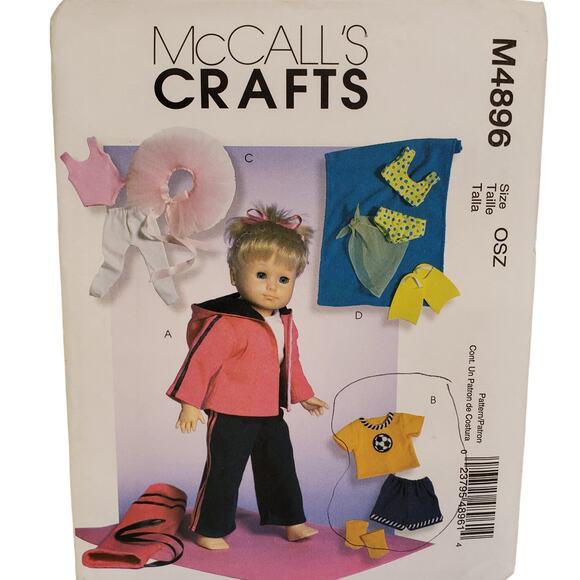 McCalls American Girl Doll Sewing Pattern UNCUT Vintage Sewing Boy Doll Outfit - Picture 2 of 7